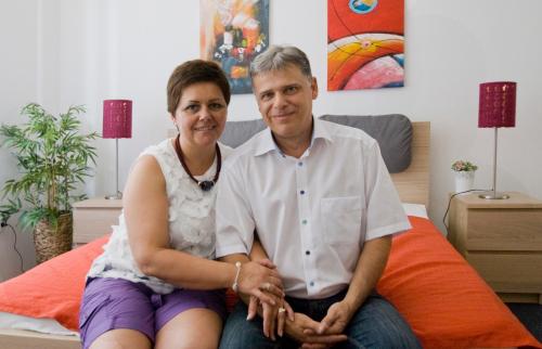 Szilvia (Sylvia) and her husband Gabor (Gabriel)