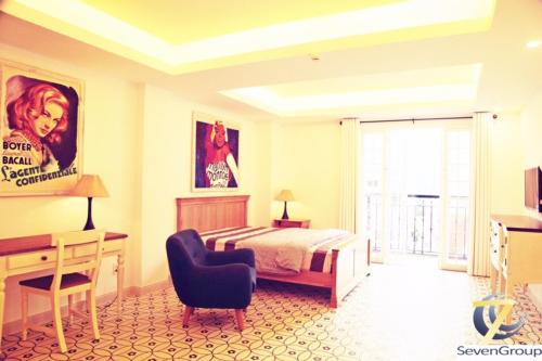 Room with balcony